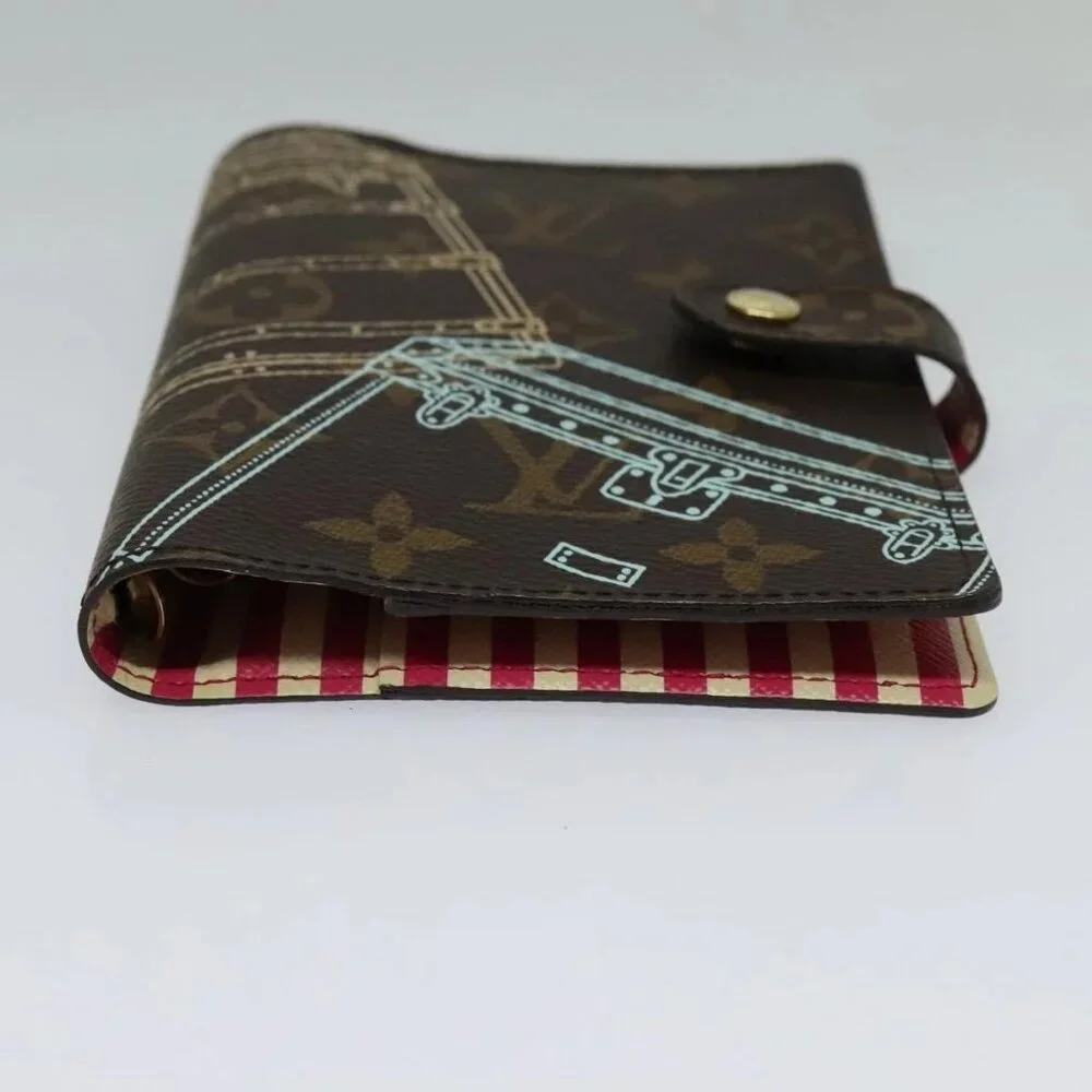 LOUIS VUITTON Monogram Trunk Agenda PM Day Planner Cover R20031 LV Auth 123439